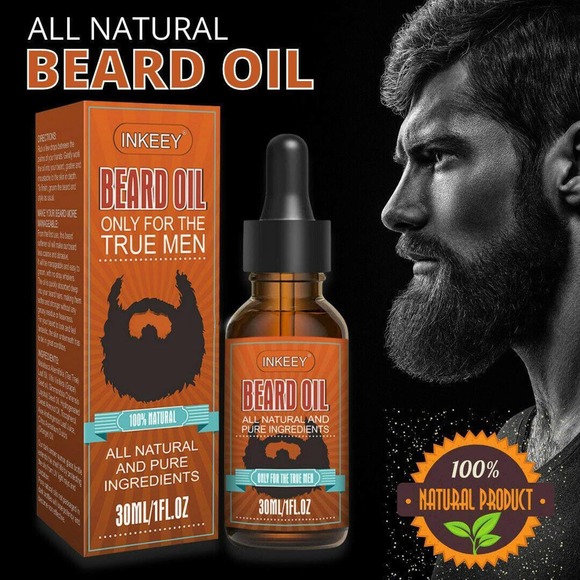 Beard Oil For MEN Hair Growth Oil Serum Mustache Grooming Growing Moisturizer US